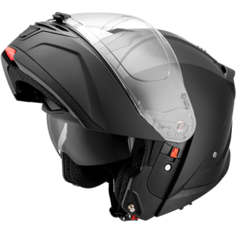 Beon B711 Mat Zwart Systeemhelm met zonnevizier