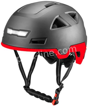 Vito Snorfiets Helm Mat Zwart / Rood NTA goedgekeurd