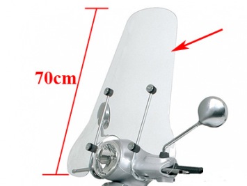 windscherm hoog los (voor orig. bev.set) vespa lx