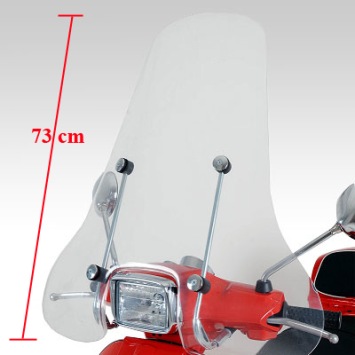 windscherm hoog + bev. set vespa S piag orig 654308