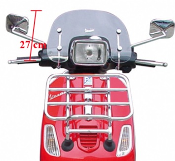 windscherm laag + bev. set vespa S piag orig 655376