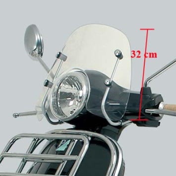 windscherm laag + bev. set vespa lx piag orig 672161