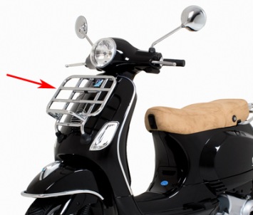 voordrager opklapbaar vespa lx chroom piag orig 672082