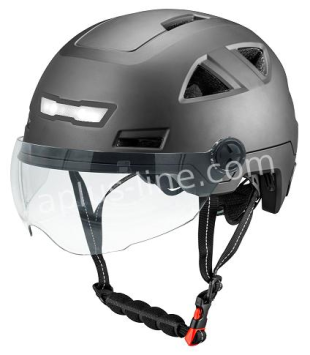 Vito Snorfiets Helm + Vizier Mat Zwart NTA goedgekeurd