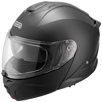 Beon B711 Mat Zwart Systeemhelm met zonnevizier