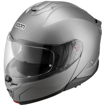 Beon B711 Mat Titanium Systeemhelm met zonnevizier